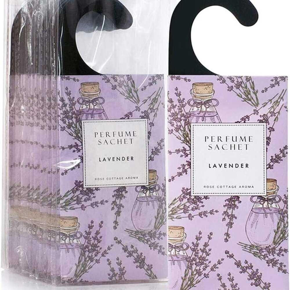 Large 12 Packs Lavender Hanging Closet Deodorizer Air Freshener Long Lasting Sce